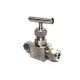 SS Needle Valve Instrumentation High Pressure Square Body Ferrule type (6000PSI) Stainless Steel 316